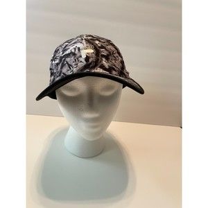 Fila Sport Women's Hat Adjustable Strap 4 Small Mesh Panels Black White Gray
